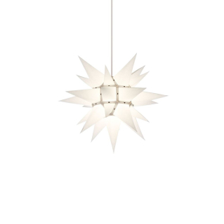 Moravská hvězda I4 bílá, papír, 40 cm